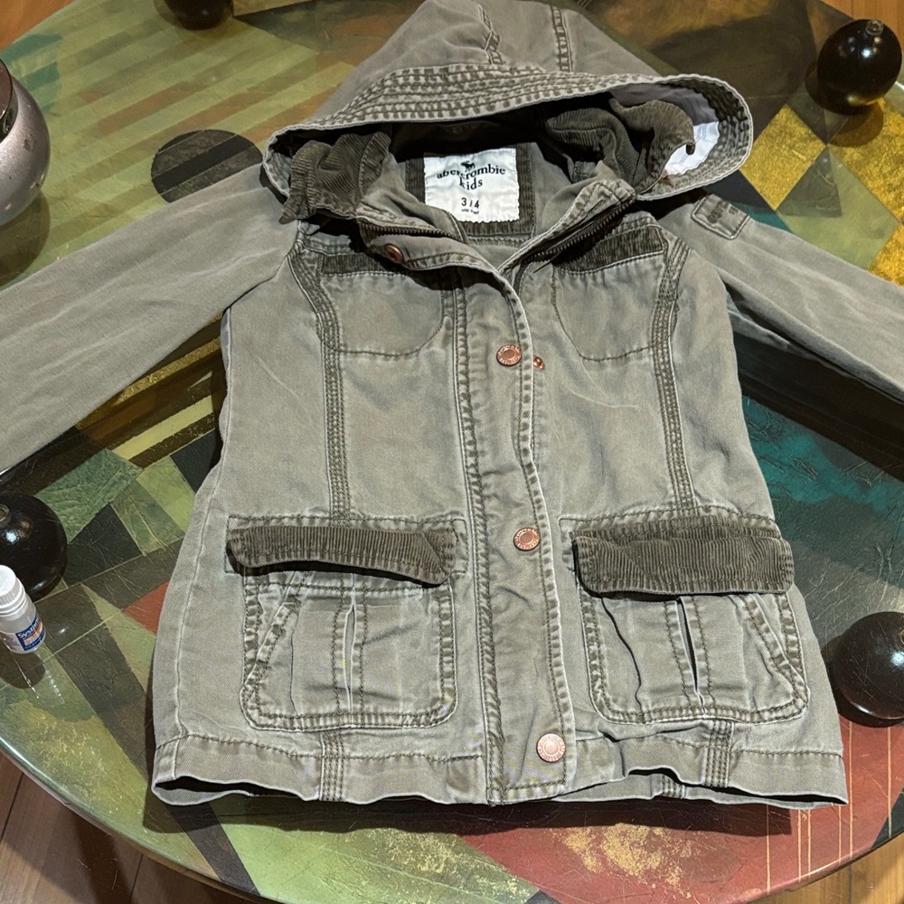 Zara Kids Khaki Hooded Raincoat